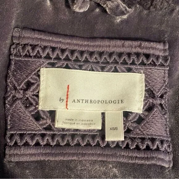 Anthropologise Mariposa Robe Oversized XS-S Plush Charcoal Grey Luxurious Lounge - Picture 8 of 11